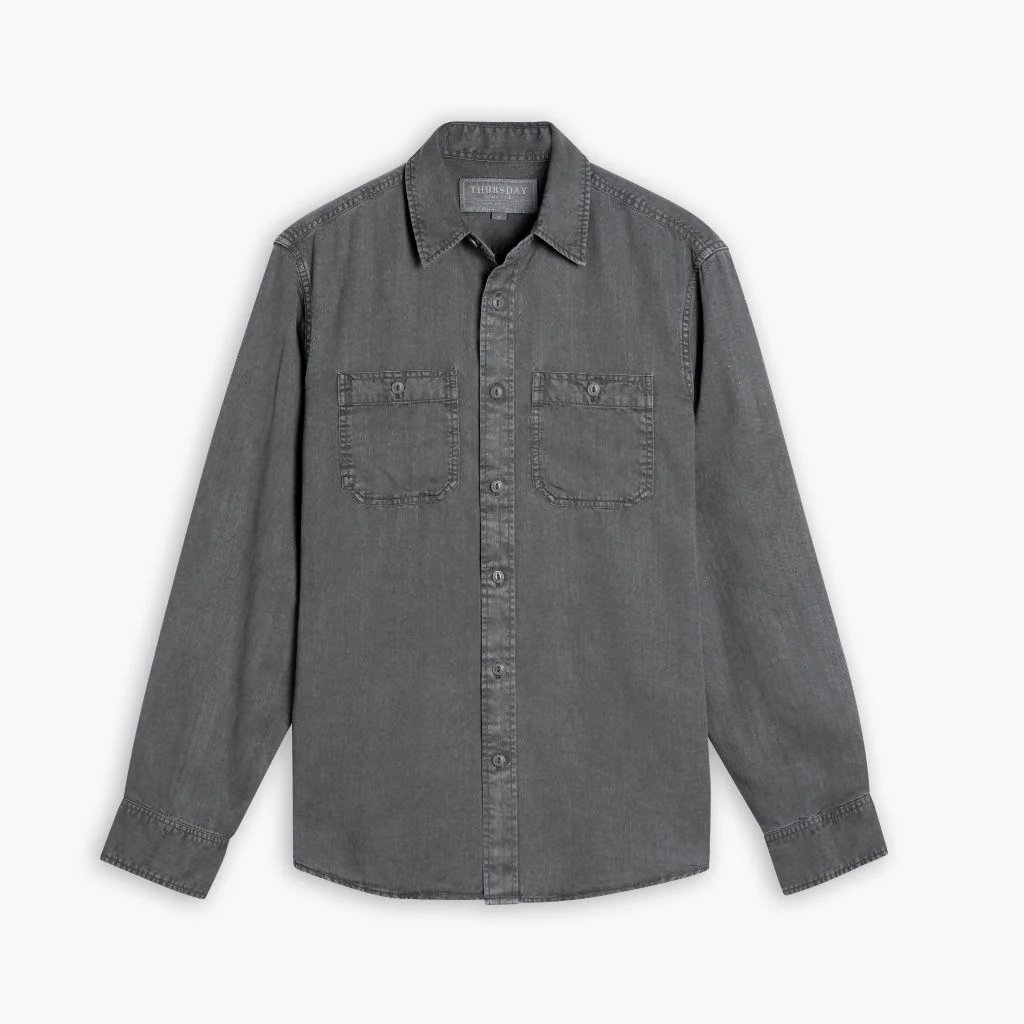 Chambray Workshirt | Charcoal