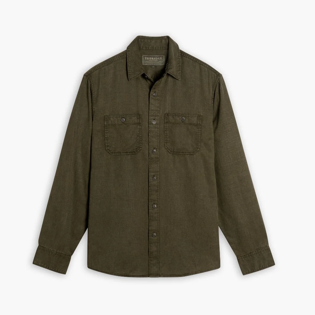 Chambray Workshirt | Olive