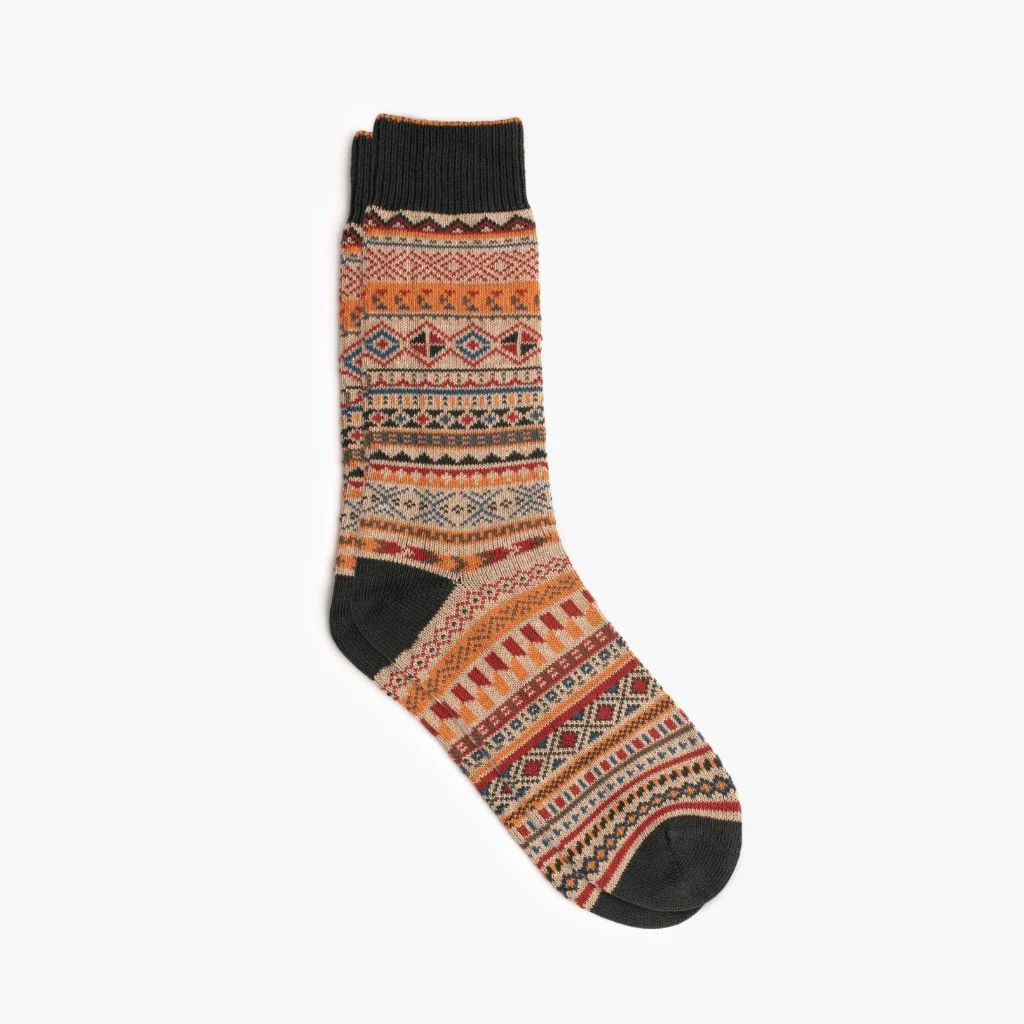 Men's Geo Sock | Ginger Spice
