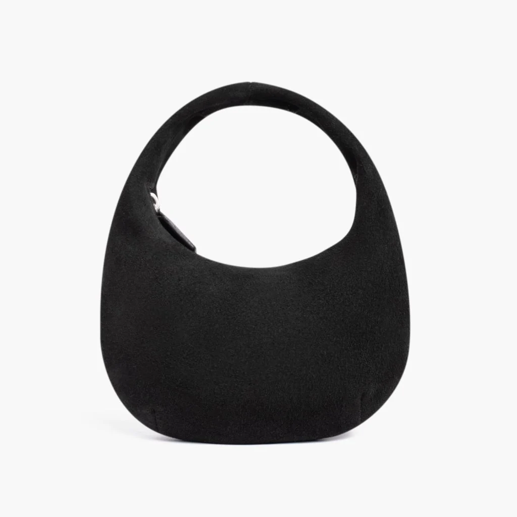 Mini Crescent | Black Suede
