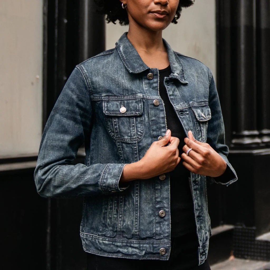 Denim Trucker Jacket | Faded Indigo