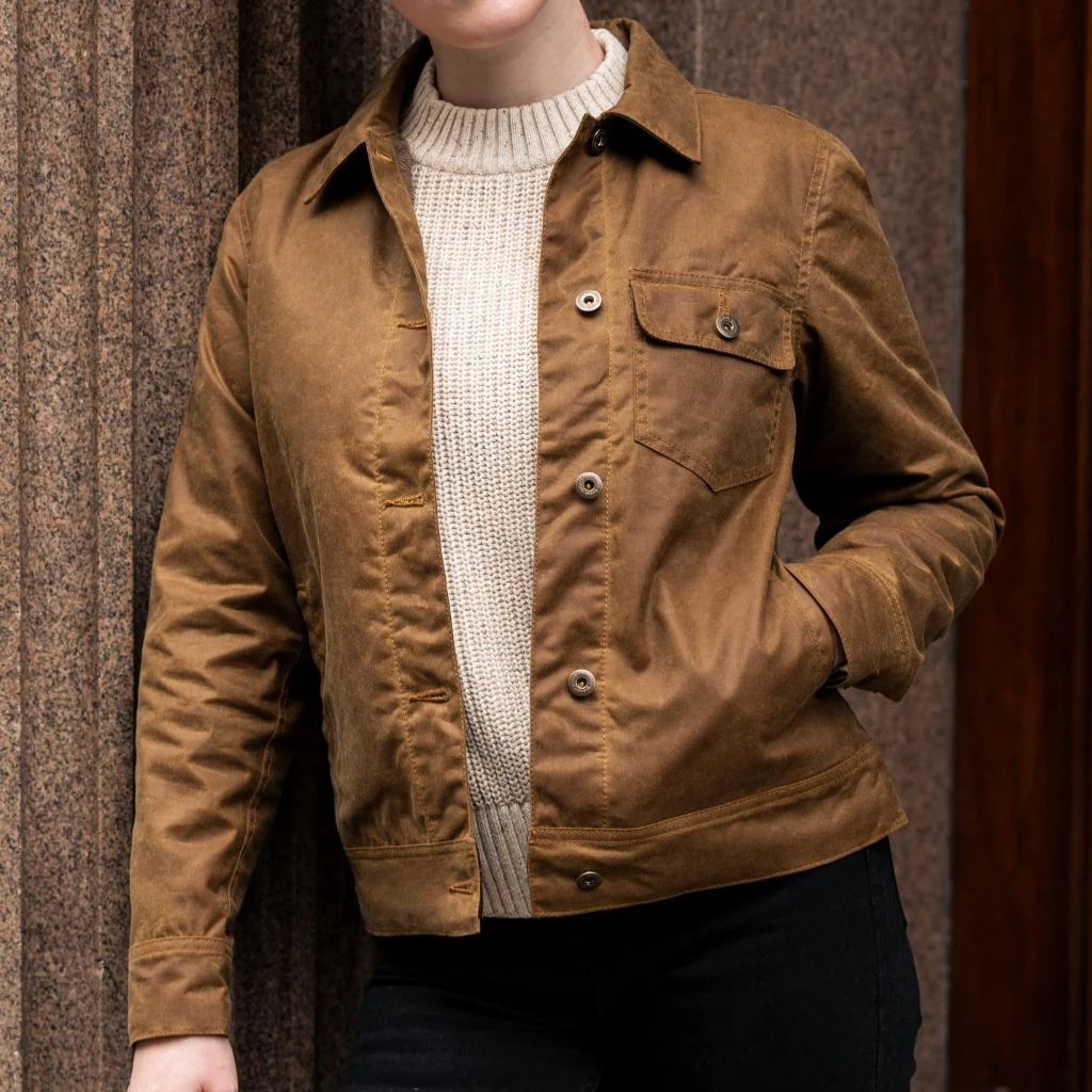 Waxed Canvas Field Jacket | Khaki
