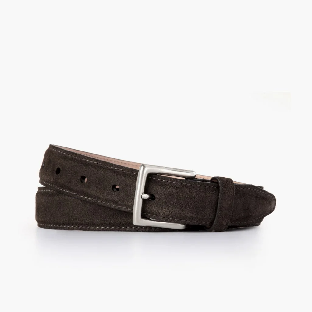Women's Classic Leather Belt | Dark Olive Suede